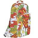 Strawberries Berry Strawberry Leaves Double Compartment Backpack View2