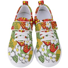 Strawberries Berry Strawberry Leaves Women s Velcro Strap Shoes by Wegoenart