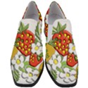 Strawberries Berry Strawberry Leaves Women Slip On Heel Loafers View1