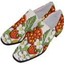 Strawberries Berry Strawberry Leaves Women Slip On Heel Loafers View2