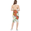 Strawberries Berry Strawberry Leaves Bodycon Cross Back Summer Dress View2