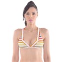 Illustration Retro Sun Sunset Vintage Graphic Plunge Bikini Top View1