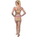 Illustration Retro Sun Sunset Vintage Graphic Tied Up Two Piece Swimsuit View2