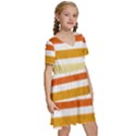 Illustration Retro Sun Sunset Vintage Graphic Kids  Short Sleeve Tiered Mini Dress View3