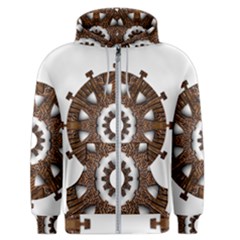 Gear Clockwork Decorative Fancy Men s Zipper Hoodie by Wegoenart