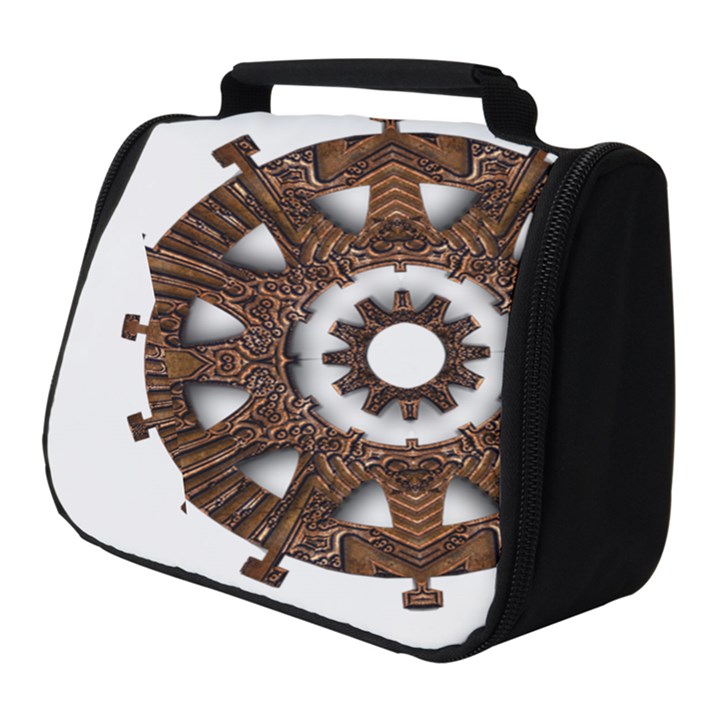 Gear Clockwork Decorative Fancy Full Print Travel Pouch (Small)