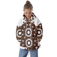 Gear Clockwork Decorative Fancy Kids  Oversized Hoodie by Wegoenart