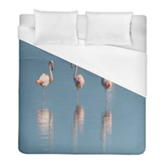 Flamingo Birds Plumage Sea Water Animal Exotic Duvet Cover (full/ Double Size) by artworkshop