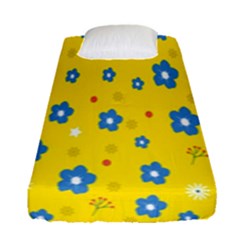  Flowers Spring Fitted Sheet (single Size) by artworkshop