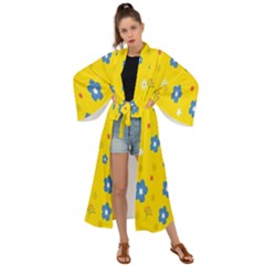  Flowers Spring Maxi Kimono by artworkshop