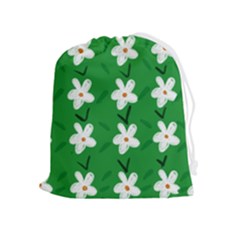 Flowers Art Pattern Floral Drawstring Pouch (xl) by artworkshop