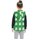 Flowers Art Pattern Floral Kids  Hooded Puffer Vest View2