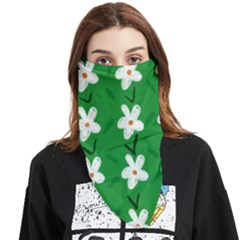 Flowers Art Pattern Floral Face Covering Bandana (triangle) by artworkshop