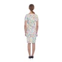 Flowery Floral Abstract Decorative Ornamental Classic Short Sleeve Midi Dress View2