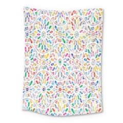 Flowery Floral Abstract Decorative Ornamental Medium Tapestry by artworkshop