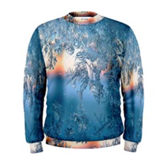 Frost Winter Morning Snow Season White Holiday Men s Sweatshirt by artworkshop