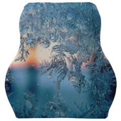 Frost Winter Morning Snow Season White Holiday Car Seat Velour Cushion  by artworkshop