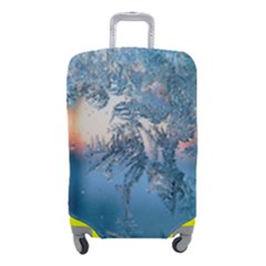 Frost Winter Morning Snow Season White Holiday Luggage Cover (small)