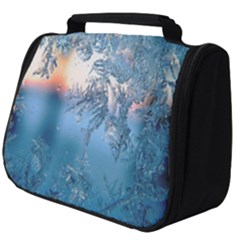 Frost Winter Morning Snow Season White Holiday Full Print Travel Pouch (big) by artworkshop