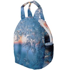 Frost Winter Morning Snow Season White Holiday Travel Backpacks by artworkshop