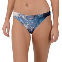 Frost Winter Morning Snow Season White Holiday Band Bikini Bottom by artworkshop