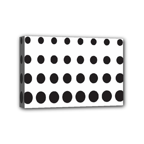 Halftone Pattern Dot Modern Retro Texture Circle Mini Canvas 6  X 4  (stretched) by artworkshop