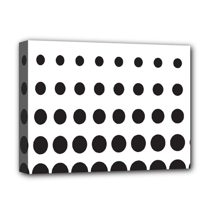 Halftone Pattern Dot Modern Retro Texture Circle Deluxe Canvas 16  x 12  (Stretched) 