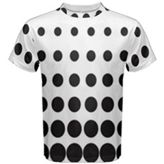 Halftone Pattern Dot Modern Retro Texture Circle Men s Cotton Tee by artworkshop