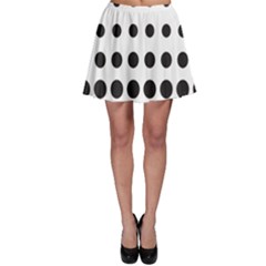 Halftone Pattern Dot Modern Retro Texture Circle Skater Skirt by artworkshop