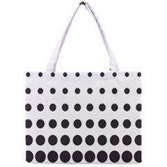 Halftone Pattern Dot Modern Retro Texture Circle Mini Tote Bag by artworkshop