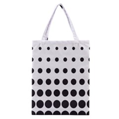 Halftone Pattern Dot Modern Retro Texture Circle Classic Tote Bag by artworkshop