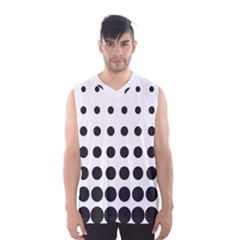 Halftone Pattern Dot Modern Retro Texture Circle Men s Basketball Tank Top by artworkshop