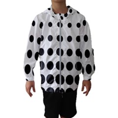 Halftone Pattern Dot Modern Retro Texture Circle Kids  Hooded Windbreaker