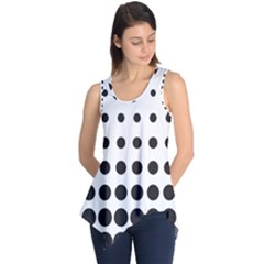 Halftone Pattern Dot Modern Retro Texture Circle Sleeveless Tunic by artworkshop