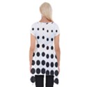 Halftone Pattern Dot Modern Retro Texture Circle Short Sleeve Side Drop Tunic View2