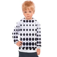 Halftone Pattern Dot Modern Retro Texture Circle Kids  Hooded Pullover by artworkshop