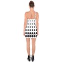 Halftone Pattern Dot Modern Retro Texture Circle One Soulder Bodycon Dress View2