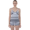 Halftone Pattern Dot Modern Retro Texture Circle Tie Front Two Piece Tankini View1