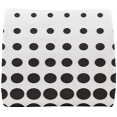 Halftone Pattern Dot Modern Retro Texture Circle Seat Cushion by artworkshop