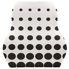 Halftone Pattern Dot Modern Retro Texture Circle Car Seat Back Cushion  by artworkshop