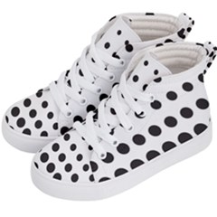 Halftone Pattern Dot Modern Retro Texture Circle Kids  Hi-top Skate Sneakers by artworkshop