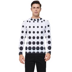 Halftone Pattern Dot Modern Retro Texture Circle Men s Long Sleeve Rash Guard by artworkshop