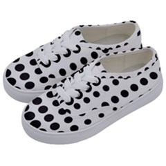 Halftone Pattern Dot Modern Retro Texture Circle Kids  Classic Low Top Sneakers by artworkshop