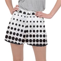 Halftone Pattern Dot Modern Retro Texture Circle Ripstop Shorts by artworkshop