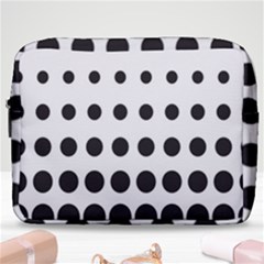 Halftone Pattern Dot Modern Retro Texture Circle Make Up Pouch (large) by artworkshop