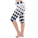 Halftone Pattern Dot Modern Retro Texture Circle Lightweight Velour Cropped Yoga Leggings View2