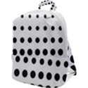 Halftone Pattern Dot Modern Retro Texture Circle Zip Up Backpack View1