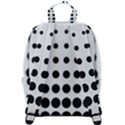 Halftone Pattern Dot Modern Retro Texture Circle Zip Up Backpack View3