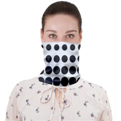 Halftone Pattern Dot Modern Retro Texture Circle Face Covering Bandana (adult) by artworkshop