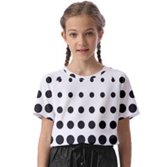 Halftone Pattern Dot Modern Retro Texture Circle Kids  Basic Tee by artworkshop